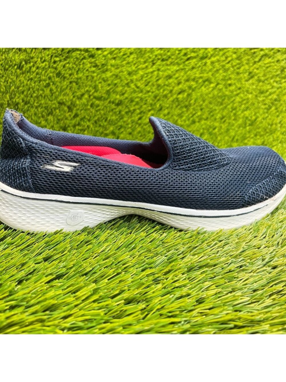 Skechers Go Walk 4 Propel Womens Size 9.5 Blue Walking Slip On Shoes Sneakers